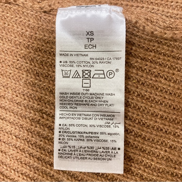 NWT Old Navy Textured Shaker-Stitch Long-Line Open-Front Cardigan Sweater - Picture 5 of 6